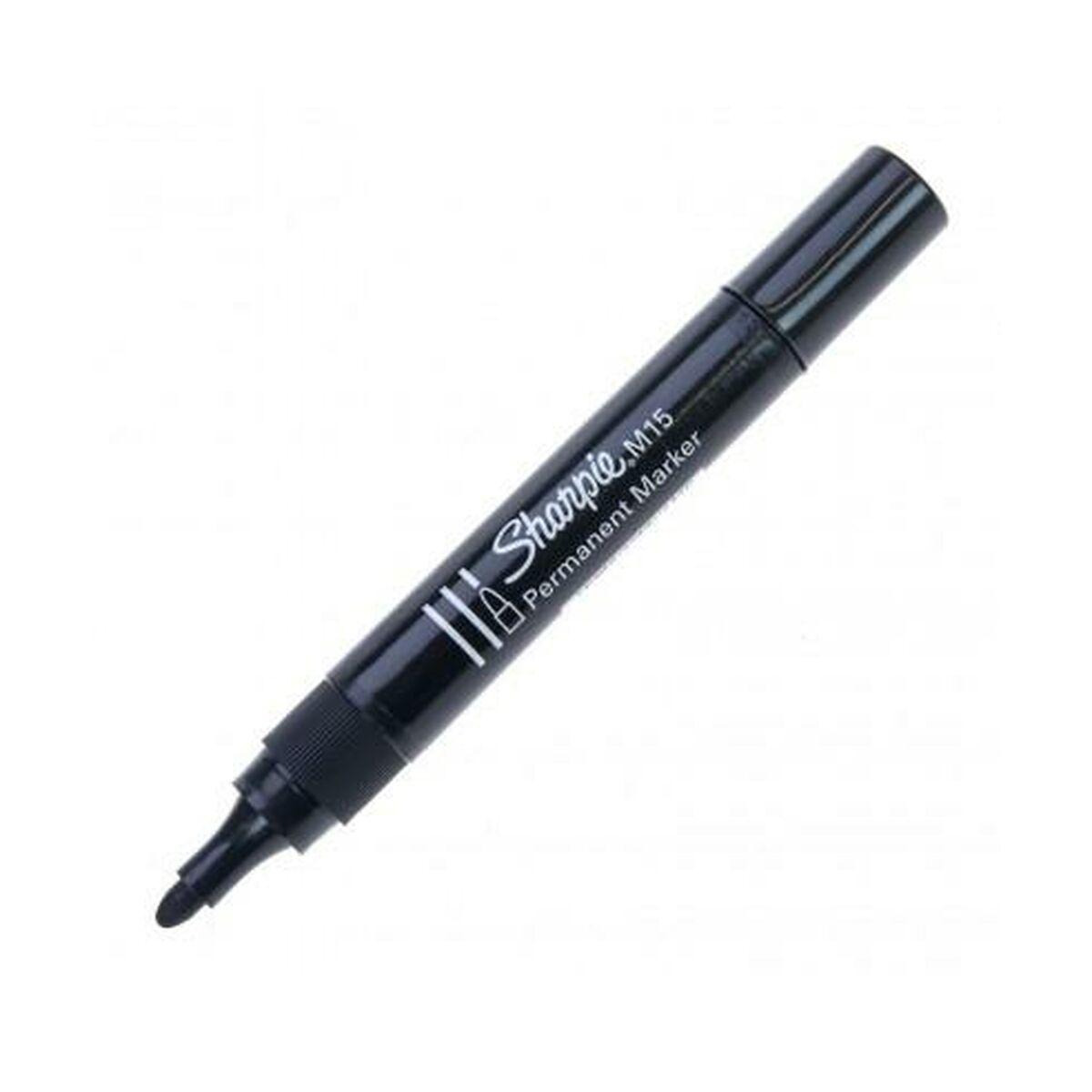 Sprittusch Sharpie M15 Sort 12 Enheder