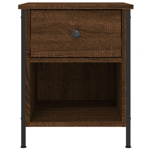 Sengeborde 2 stk. - 40×42×50 cm i konstrueret træ, brunt egetræ