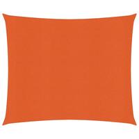 Solsejl 3,6x3,6 m 160 g/m² HDPE orange