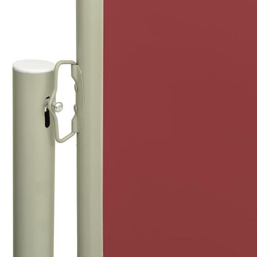 Sammenrullelig sidemarkise til terrassen 160 x 300 cm rød