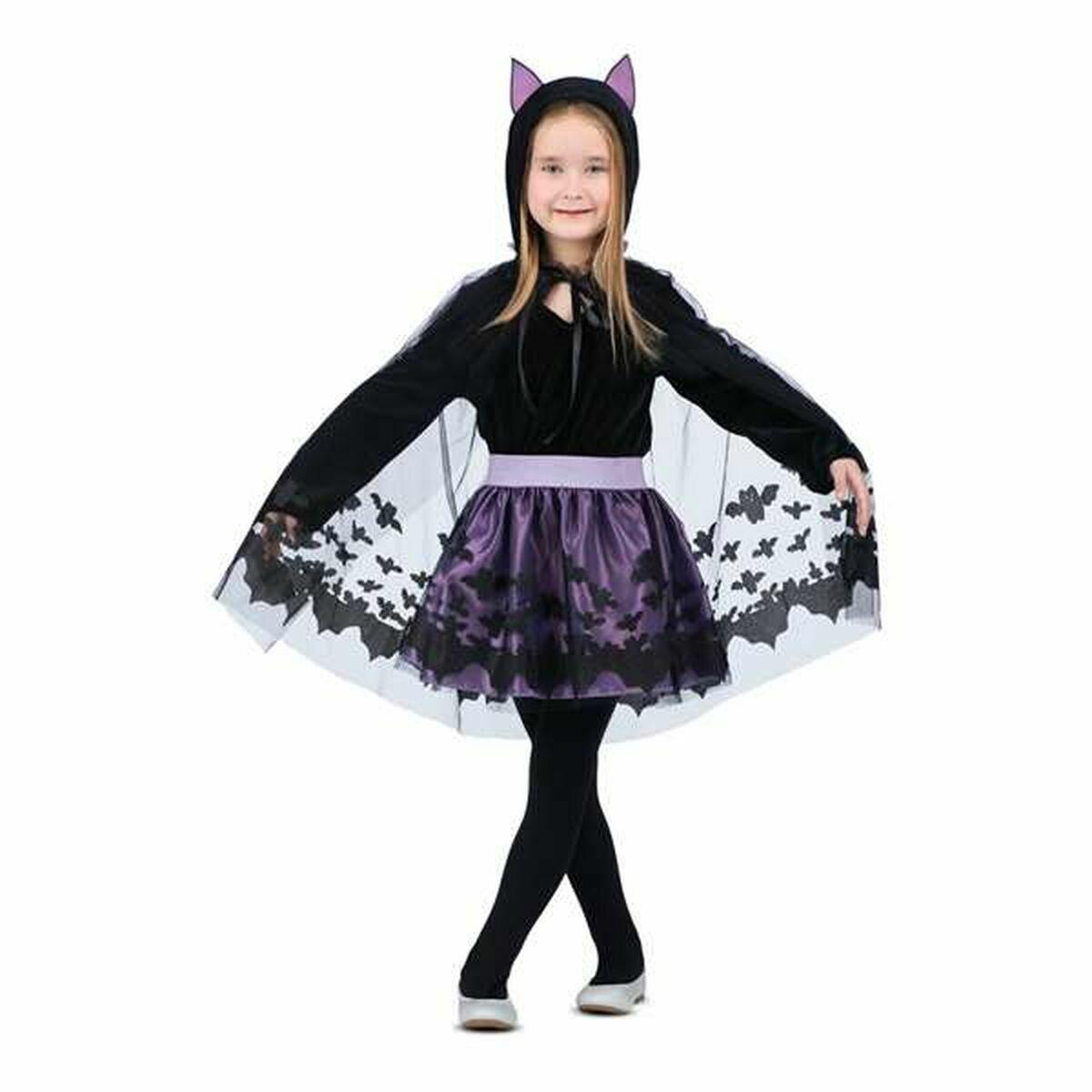 Kostume til børn Flagermus Lilla (3 Dele) 3-4 år