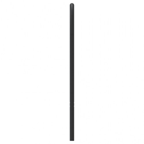 Udskiftningsgavl i metal 200 cm - sort