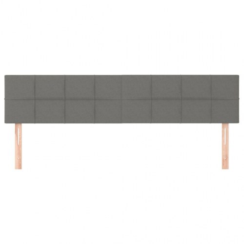 Sengegavl 180 x 5 x 78/88 cm - mørkegrå