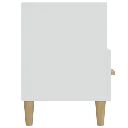 Tv-bord i hvidt konstrueret træ - 102 × 36 × 50 cm