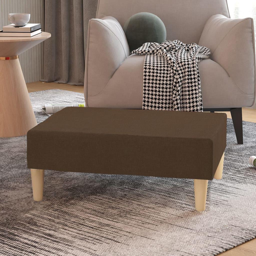 vidaXL fodskammel 78x56x32 cm stof brun