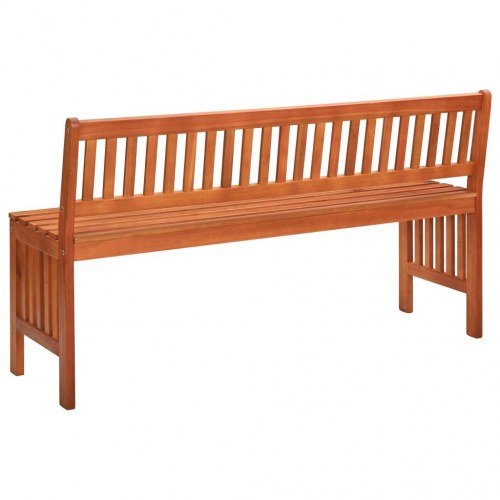 Havebænk 137 cm massivt eukalyptustræ