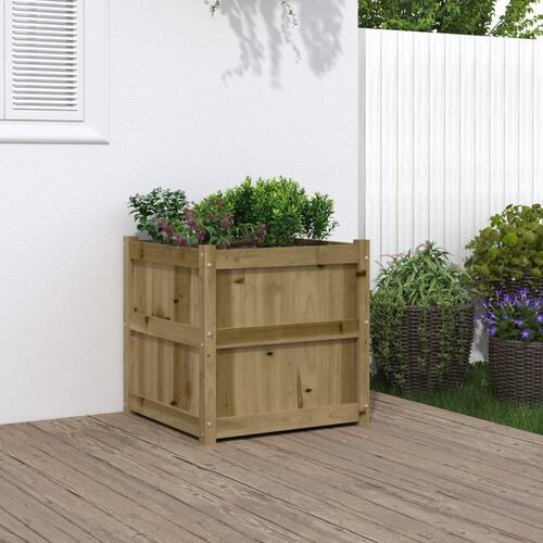 Plantekasse 60x60x60 cm imprægneret fyrretræ
