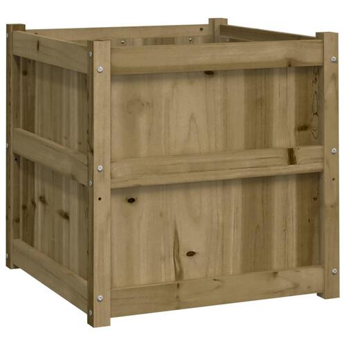 Plantekasse 60x60x60 cm imprægneret fyrretræ