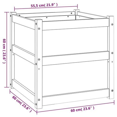 Plantekasse 60x60x60 cm imprægneret fyrretræ