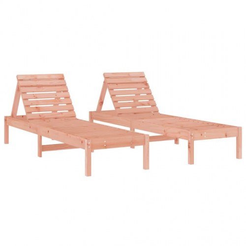 Liggestole 2 stk. 199,5x60x74 cm massivt douglasgran