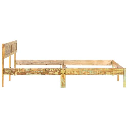 Sengestel 200x200 cm massivt genbrugstræ