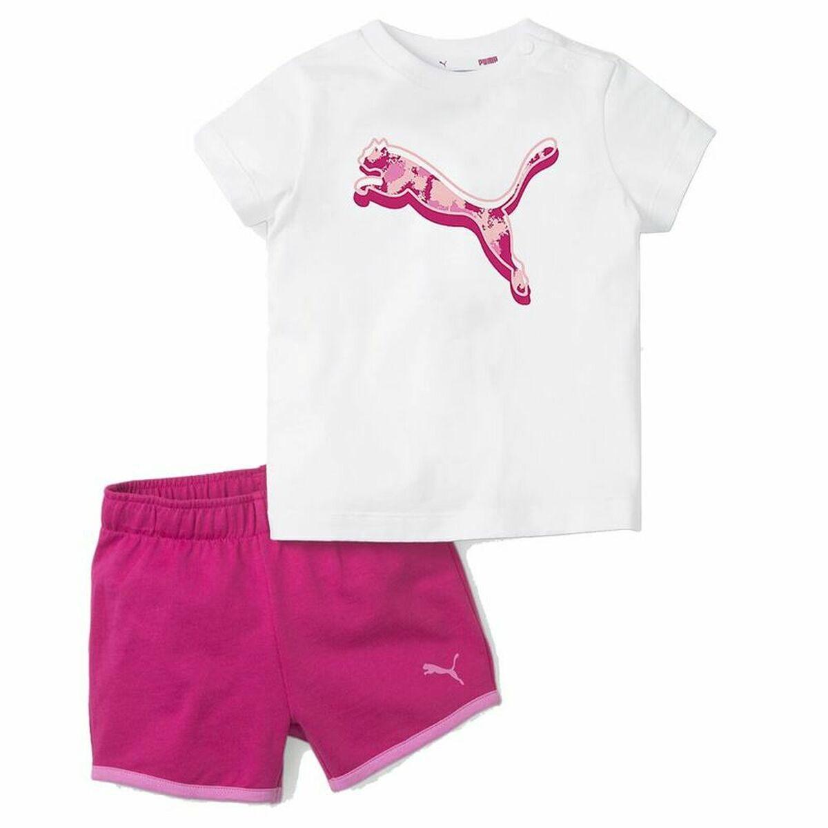 Puma Minicats Alpha Sæt Til Børn Pink Måneder