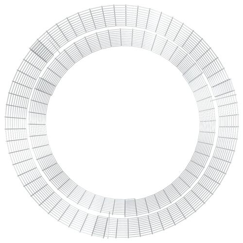 Gabion-bålkurv Ø 100 cm galvaniseret jern