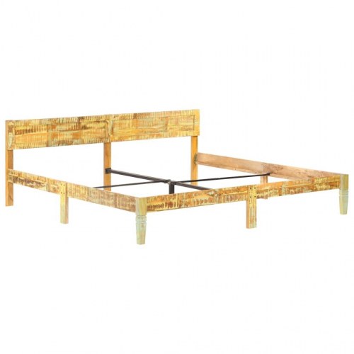 Sengeramme 200 x 200 cm i massivt genbrugstræ