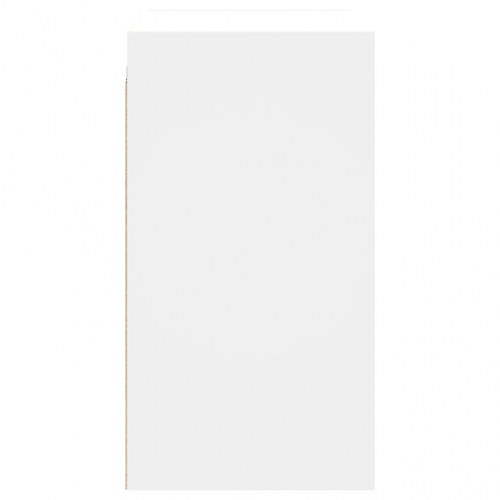 Vægskab med glaslåger 68x37x68,5 cm hvid