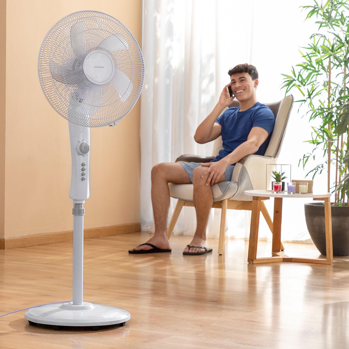 Fritstående Ventilator Freshinn Hvid 45 W