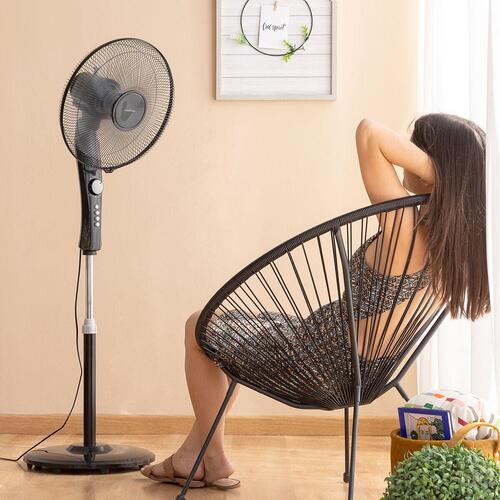 Fritstående ventilator Breezinn Sort 45 W
