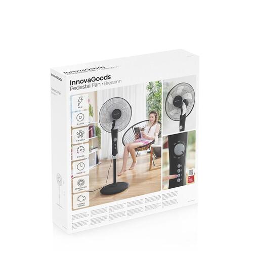 Fritstående ventilator Breezinn Sort 45 W