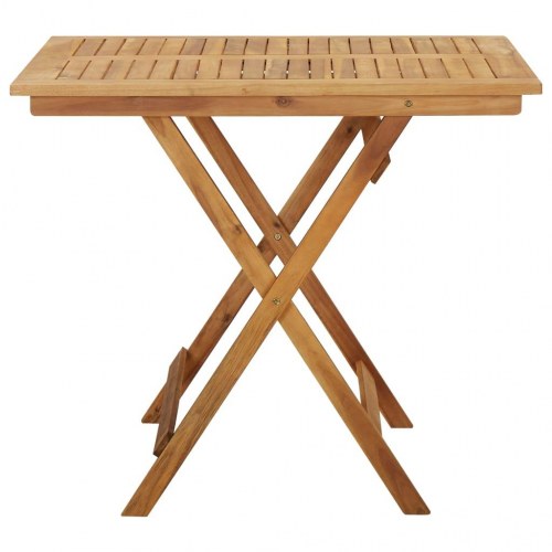 Foldbart havebord i massivt akacietræ - 90 × 90 × 75 cm