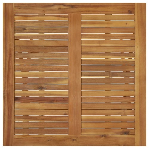 Foldbart havebord i massivt akacietræ - 90 × 90 × 75 cm
