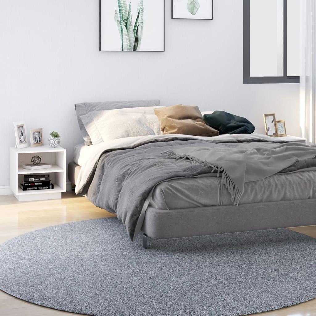 Sengeborde 2 stk. 40x34x40 cm massivt fyrretræ hvid
