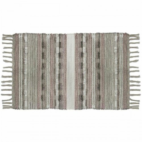 Tæppe med frynser - Boho, polyester/bomuld, 200 x 290 cm