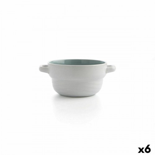 Vita to-farvet keramikskål 500 ml - 6 stk.
