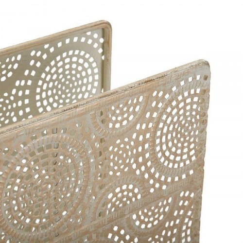 Versa tidsskriftholder i gylden metal - 10,2 × 30,5 × 40 cm