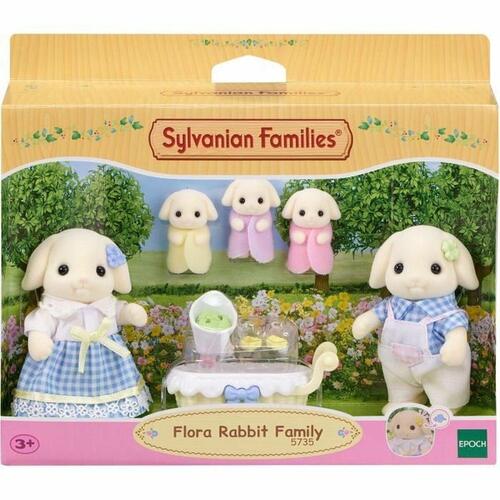 Tilbehør til dukkehus Sylvanian Families 5735 Flora Rabbit family