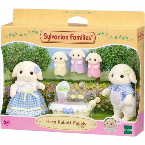 Tilbehør til dukkehus Sylvanian Families 5735 Flora Rabbit family