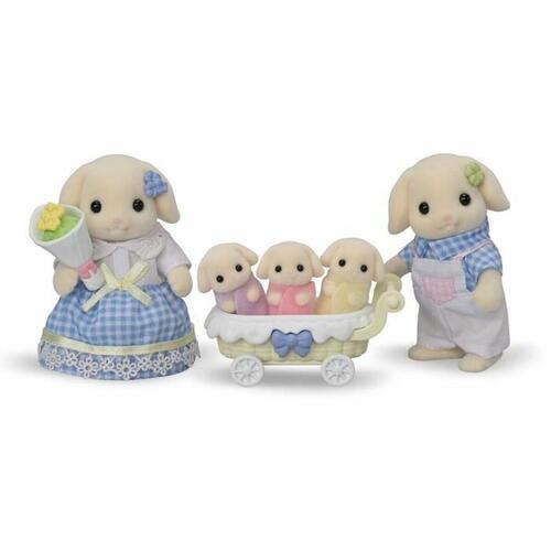Tilbehør til dukkehus Sylvanian Families 5735 Flora Rabbit family