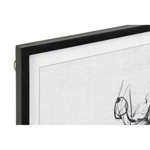 Maleri 70 x 2,5 x 90 cm Dame Moderne (2 enheder)