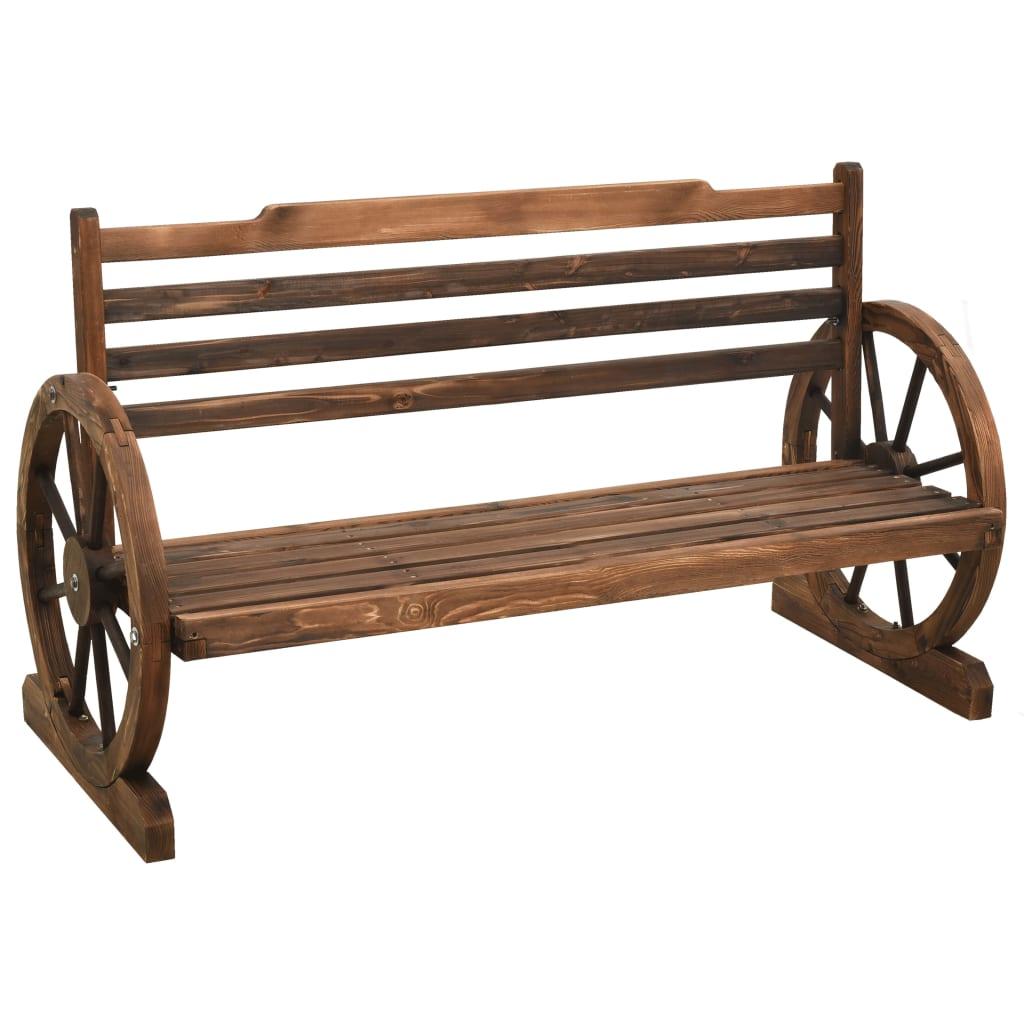 Havebænk 112 cm massivt grantræ