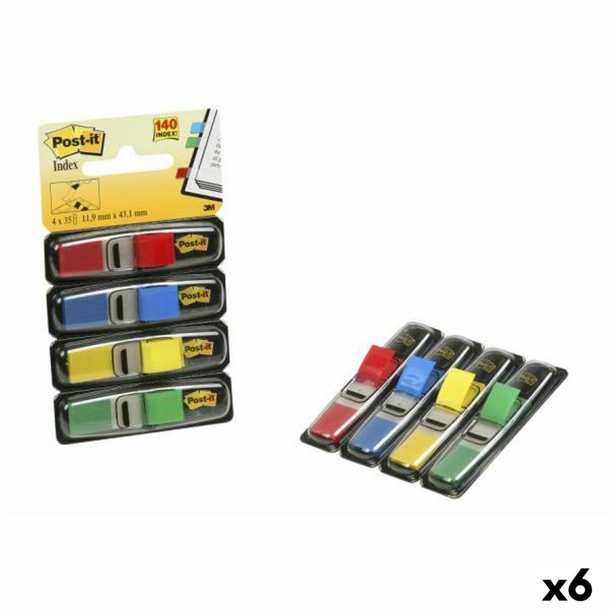 Post-it Index faner, multifarver 12 × 43,1 mm (6 enheder)