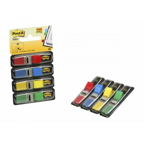 Post-it Index faner, multifarver 12 × 43,1 mm (6 enheder)