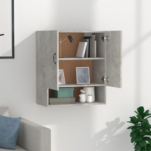 Vægskab 60×31×70 cm i konstrueret træ - betongrå
