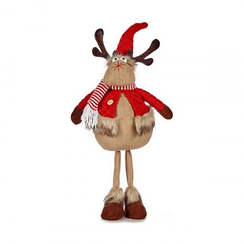 Juledekoration rensdyr Krist+ brun/rød 24 × 63 × 27 cm