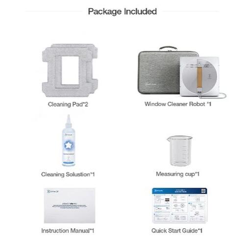Glasrengøring Smart Robot ECOVACS Winbot W1 PRO 650 mAh