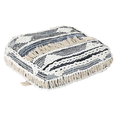 Pude Gulv Sort Striber 60 x 60 x 25 cm
