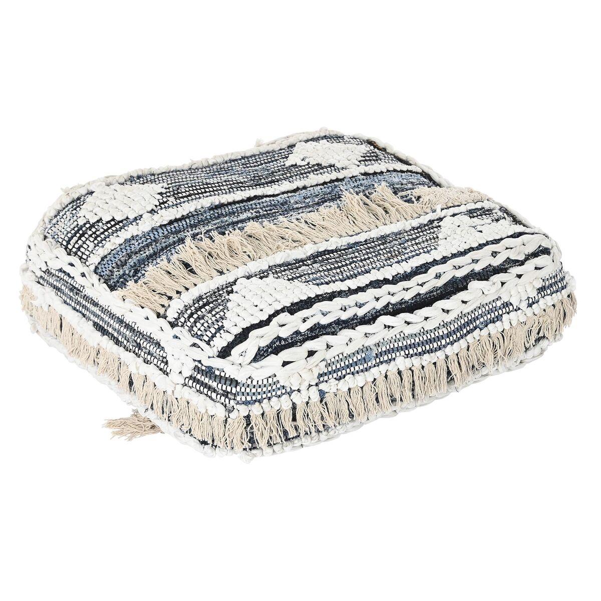 Pude Gulv Sort Striber 60 x 60 x 25 cm