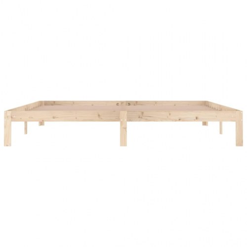 Sengeramme 200 x 200 cm i massivt fyrretræ - natur