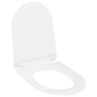 Toiletsæde med soft-close og quick release-design hvid