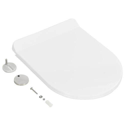 Toiletsæde med soft-close og quick release-design hvid