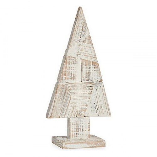 Juletræ dekoration Krist+ hvid/natur træ 41,5 cm