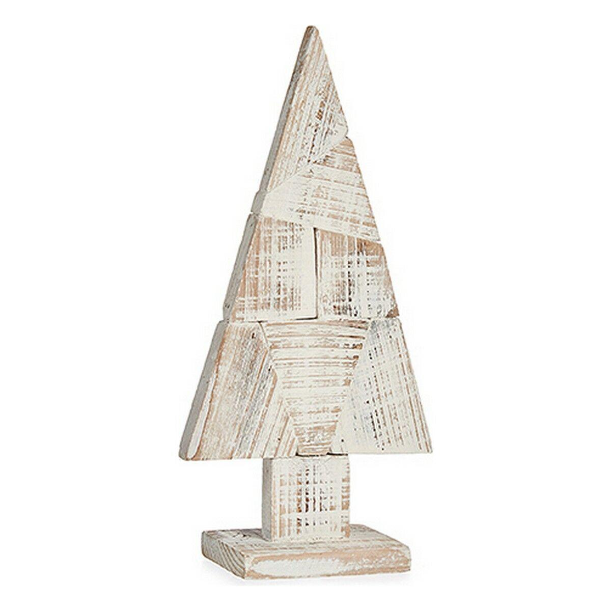 Juletræ dekoration Krist+ hvid/natur træ 41,5 cm