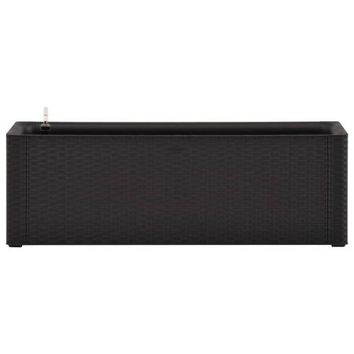 Højbed med automatisk vandingssystem 100x43x33 cm antracitgrå
