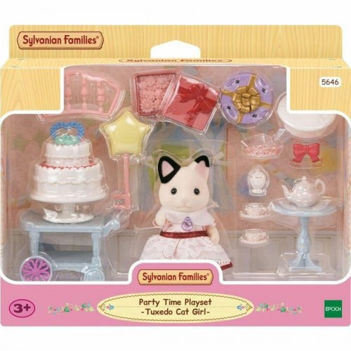Sylvanian Families Party Time Playset - Tuxedo Cat Girl (5646)