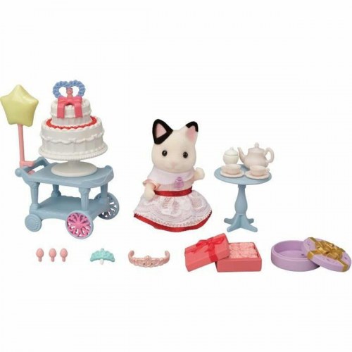 Sylvanian Families Party Time Playset - Tuxedo Cat Girl (5646)