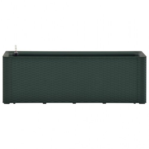 Højbed med automatisk vandingssystem 100x43x33 cm grøn