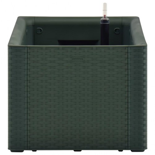 Højbed med automatisk vandingssystem 100x43x33 cm grøn